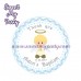 Boy Baptism stickers,Boy Christening thank you tags,(8)